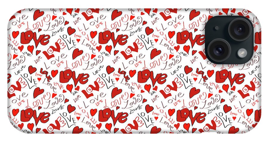 Love and Hearts - Phone Case