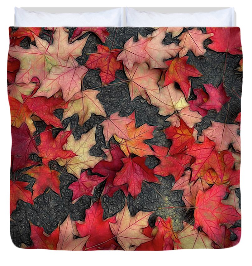 Maple Leaves In October 2 - Duvet Cover