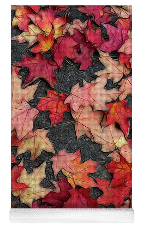 Maple Leaves In October 2 - Yoga Mat