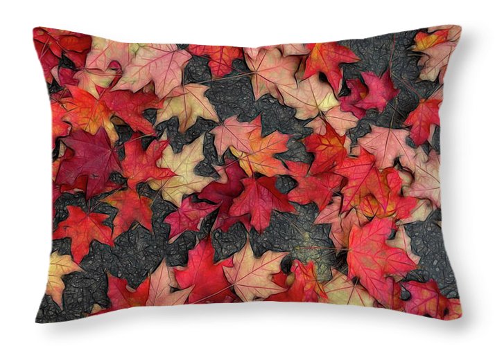 Maple Leaves In October 2 - Throw Pillow