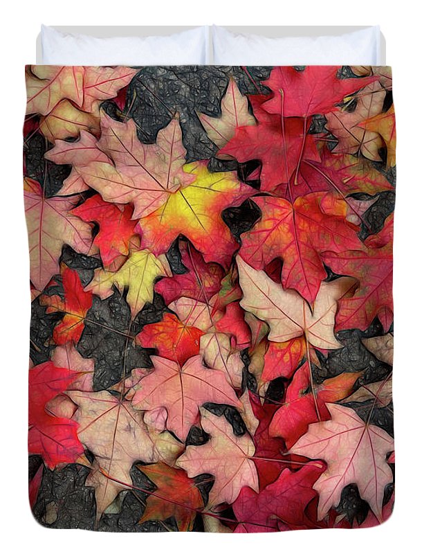 Maple Leaves In October 3 - Duvet Cover