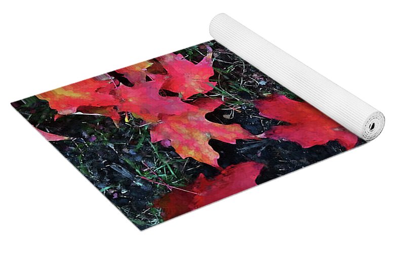 Maple Leaves In October 5 - Yoga Mat