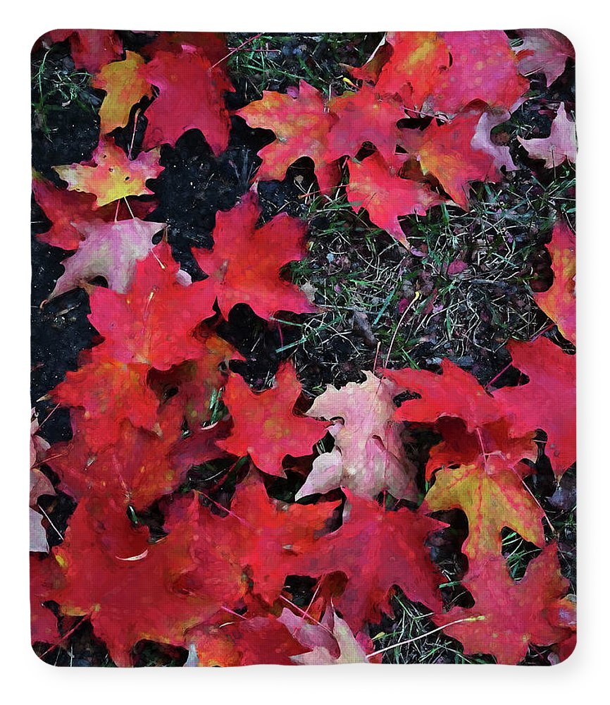 Maple Leaves In October 5 - Blanket