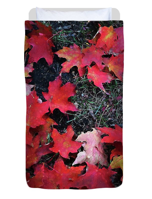 Maple Leaves In October 5 - Duvet Cover