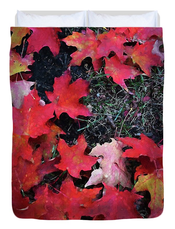 Maple Leaves In October 5 - Duvet Cover