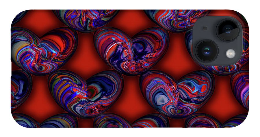 Marbled Valentine - Phone Case