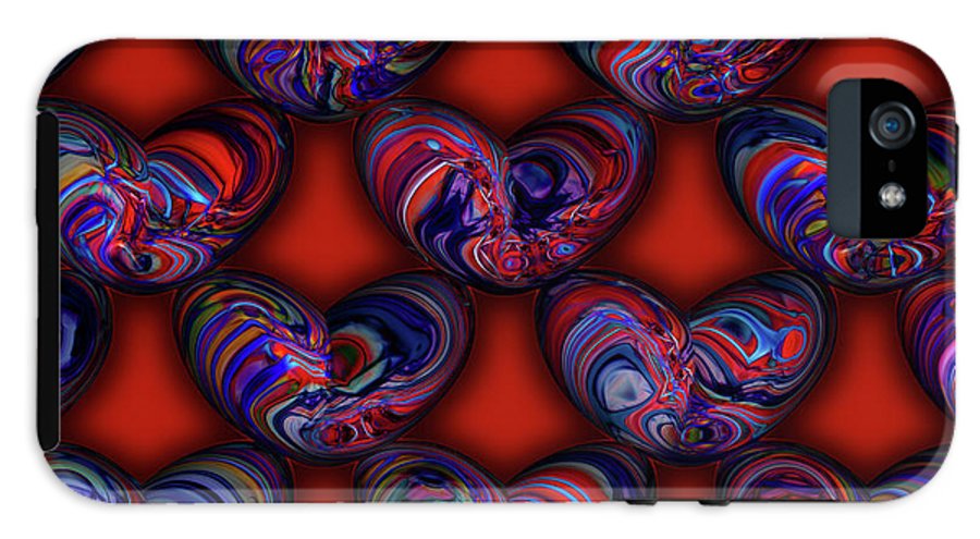 Marbled Valentine - Phone Case