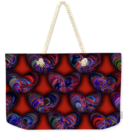 Marbled Valentine - Weekender Tote Bag