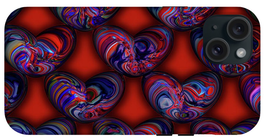 Marbled Valentine - Phone Case