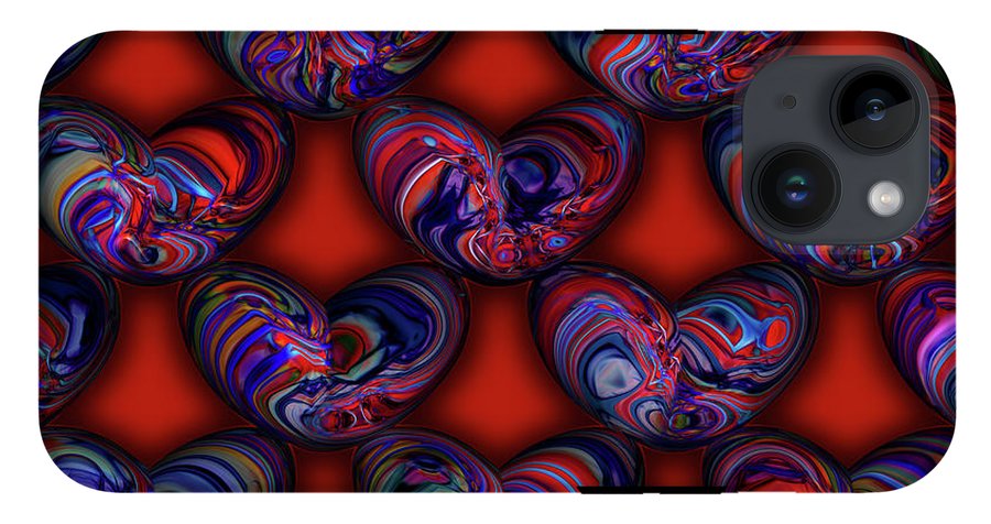 Marbled Valentine - Phone Case