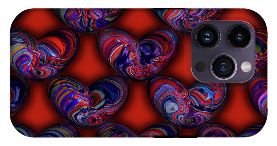 Marbled Valentine - Phone Case
