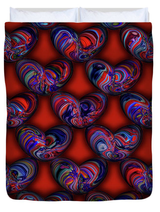 Marbled Valentine - Duvet Cover