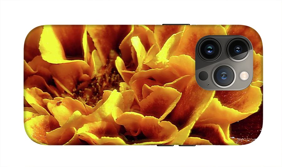 Marigold Close Up - Phone Case