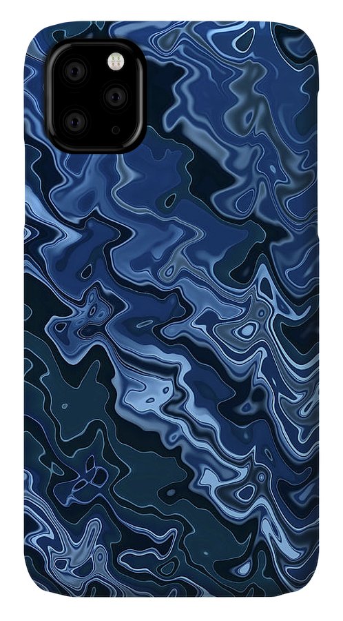 Melted Blue Chrome - Phone Case