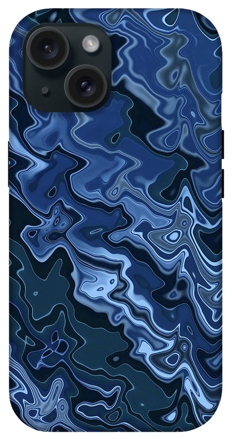Melted Blue Chrome - Phone Case