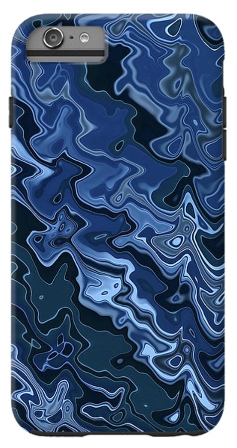 Melted Blue Chrome - Phone Case