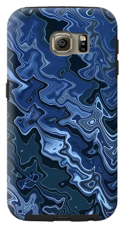Melted Blue Chrome - Phone Case