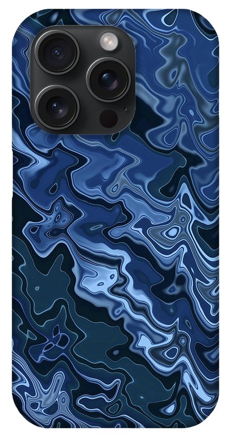 Melted Blue Chrome - Phone Case