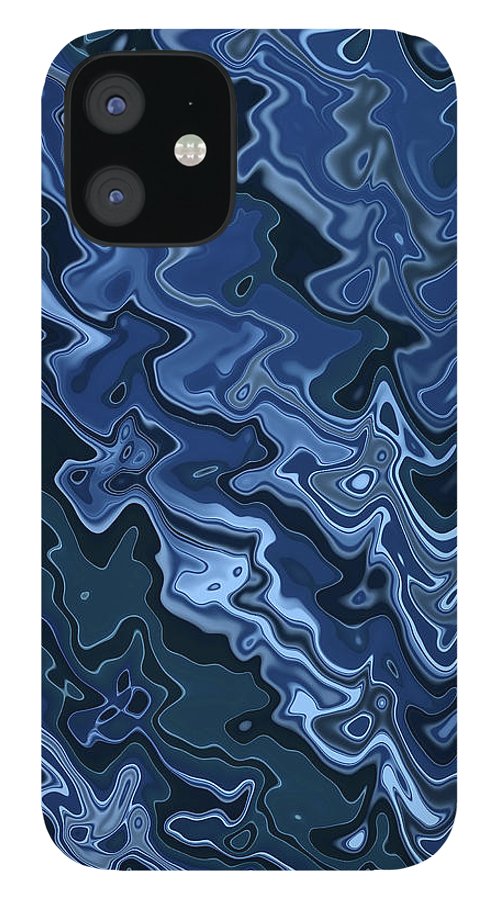 Melted Blue Chrome - Phone Case