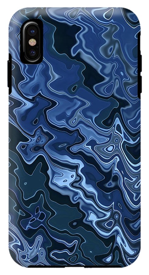 Melted Blue Chrome - Phone Case