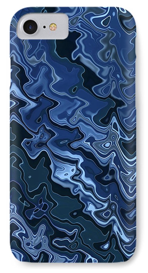 Melted Blue Chrome - Phone Case