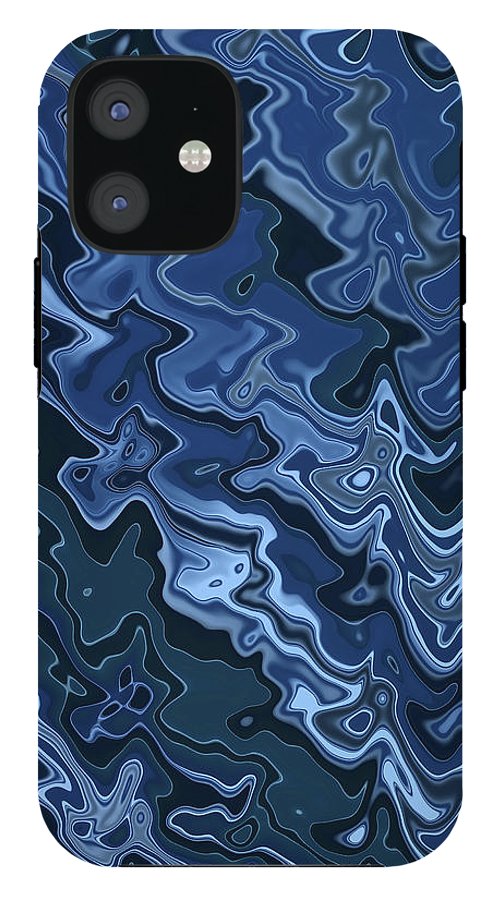 Melted Blue Chrome - Phone Case