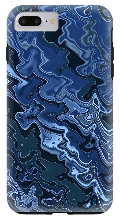 Melted Blue Chrome - Phone Case