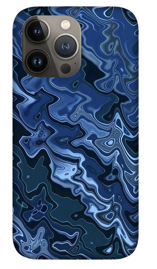 Melted Blue Chrome - Phone Case