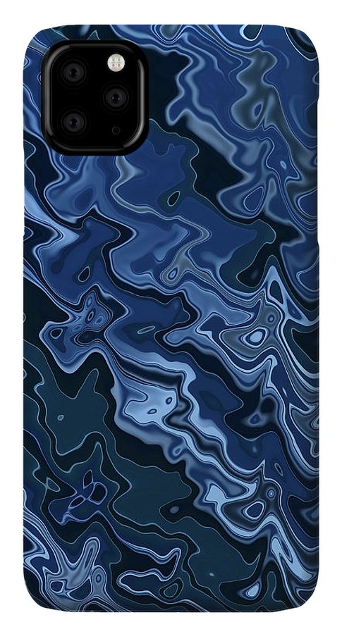 Melted Blue Chrome - Phone Case