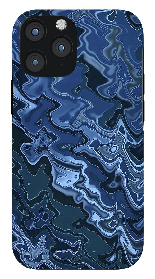Melted Blue Chrome - Phone Case