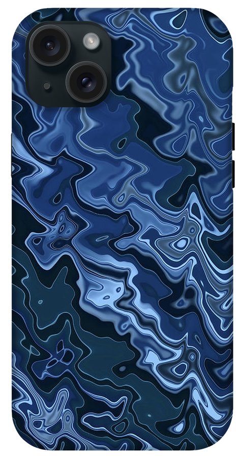 Melted Blue Chrome - Phone Case