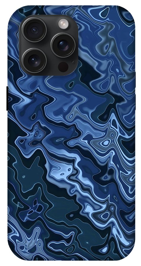 Melted Blue Chrome - Phone Case