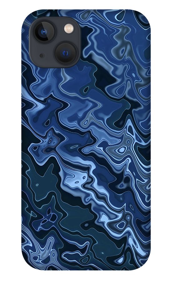 Melted Blue Chrome - Phone Case