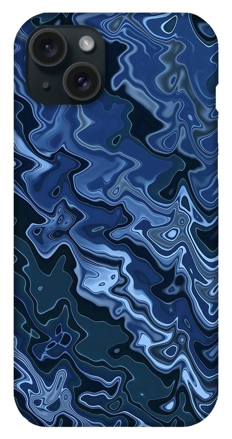 Melted Blue Chrome - Phone Case