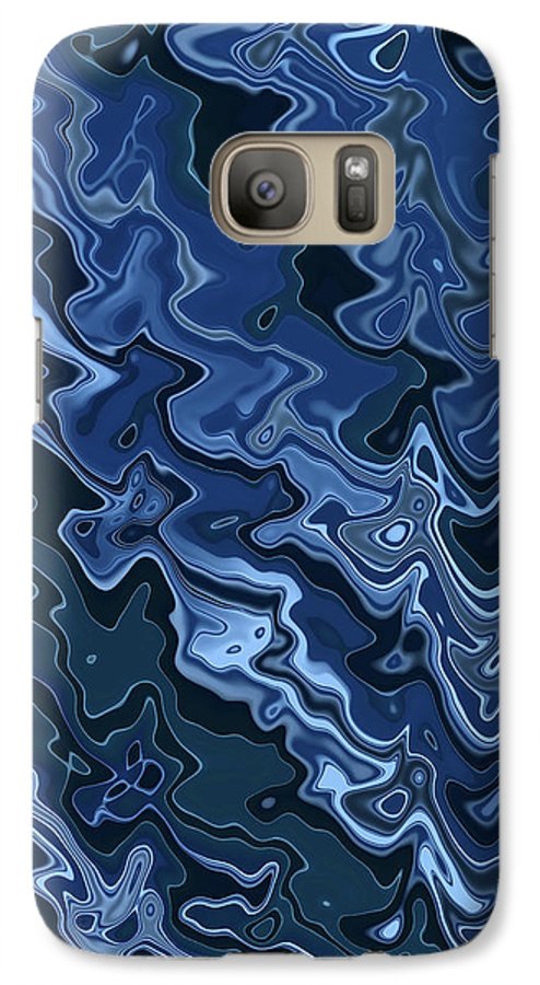 Melted Blue Chrome - Phone Case
