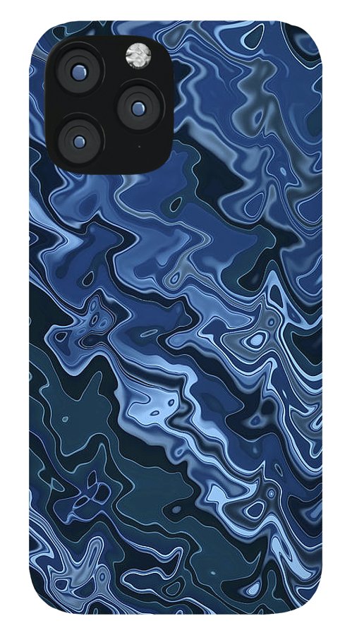 Melted Blue Chrome - Phone Case