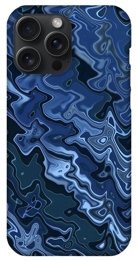Melted Blue Chrome - Phone Case