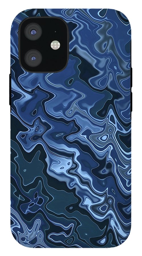 Melted Blue Chrome - Phone Case