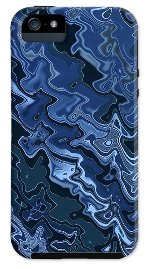 Melted Blue Chrome - Phone Case