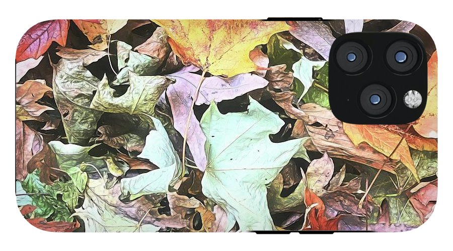 Mid October Fall Leaf Pile - Phone Case
