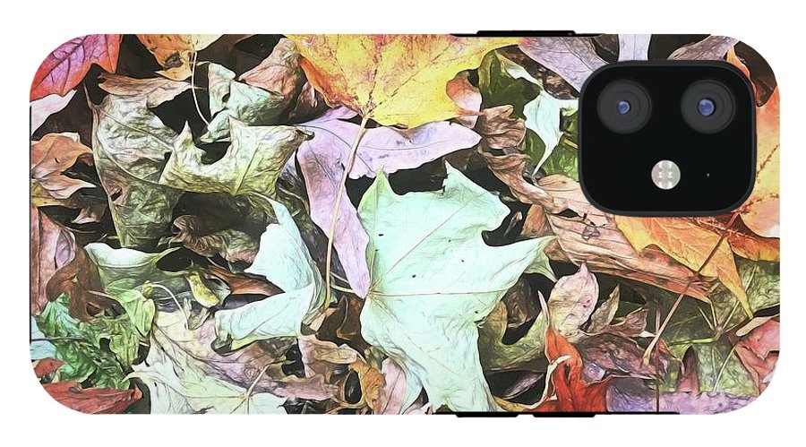 Mid October Fall Leaf Pile - Phone Case