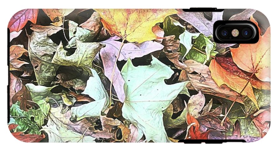 Mid October Fall Leaf Pile - Phone Case