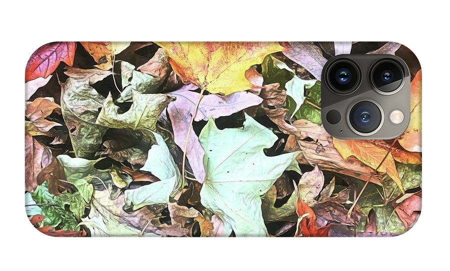 Mid October Fall Leaf Pile - Phone Case