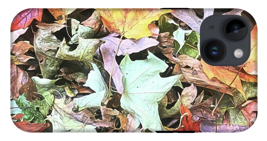 Mid October Fall Leaf Pile - Phone Case