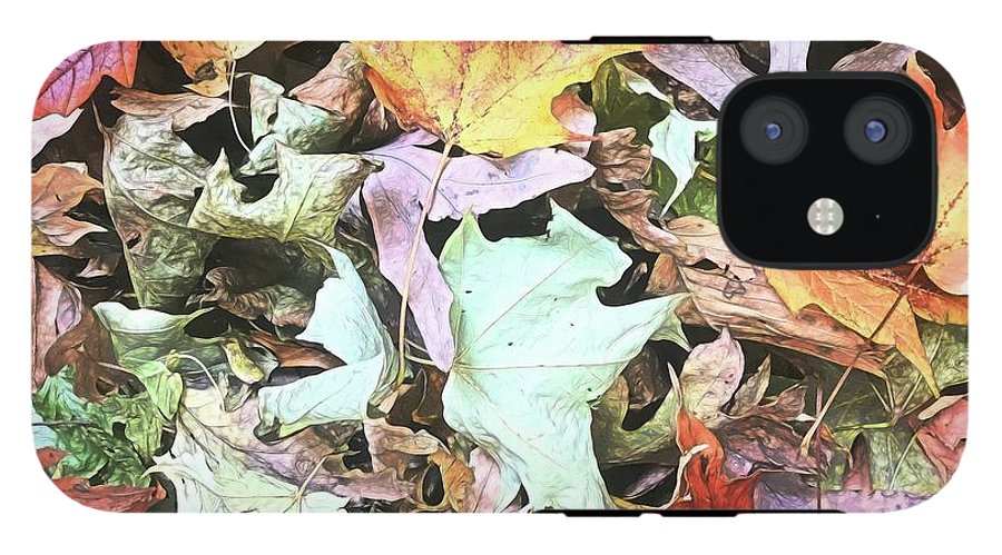 Mid October Fall Leaf Pile - Phone Case