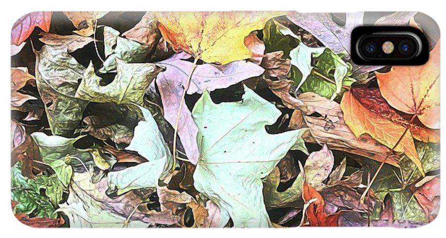 Mid October Fall Leaf Pile - Phone Case