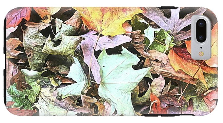 Mid October Fall Leaf Pile - Phone Case