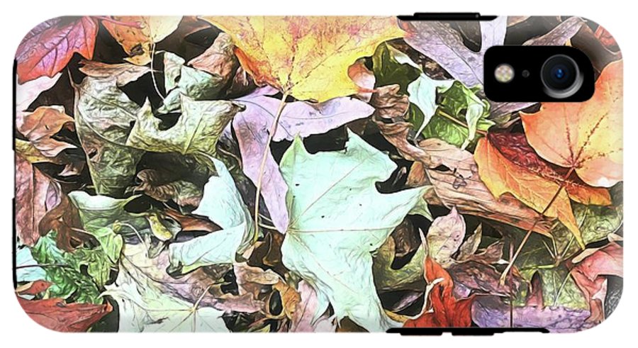 Mid October Fall Leaf Pile - Phone Case
