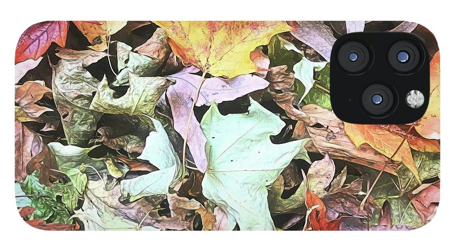 Mid October Fall Leaf Pile - Phone Case