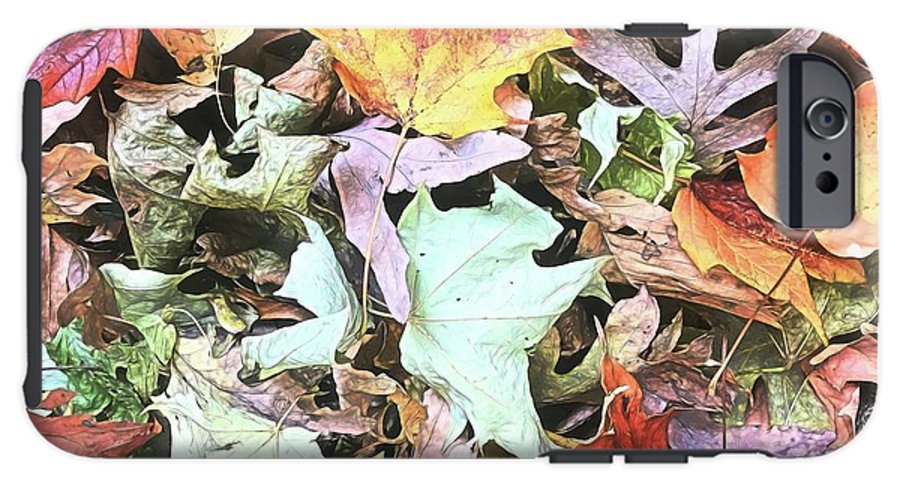 Mid October Fall Leaf Pile - Phone Case